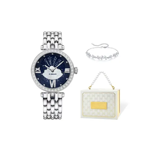 X Gear Кварцевый Movement Женские Часы 38 мм Синие