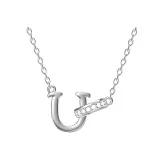 Плавающее ожерелье с буквой (буква T)