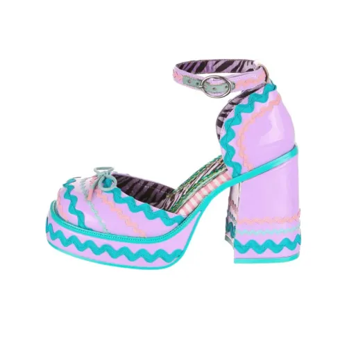 IRREGULAR CHOICE Sugar Печенье Грубый каблук Высокие каблуки 10,5 см Женские Фиолетовый