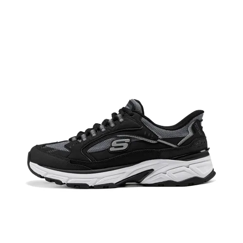Skechers Silver Wing Shoes Легкий Низкий Топ Повседневная Обувь Мужская Черная