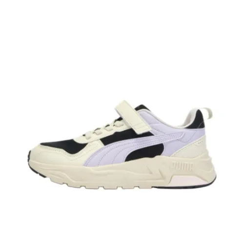 PUMA Trinity 2 Детская Повседневная Обувь Низкий Верх Бежевый Фиолетовый Школьный