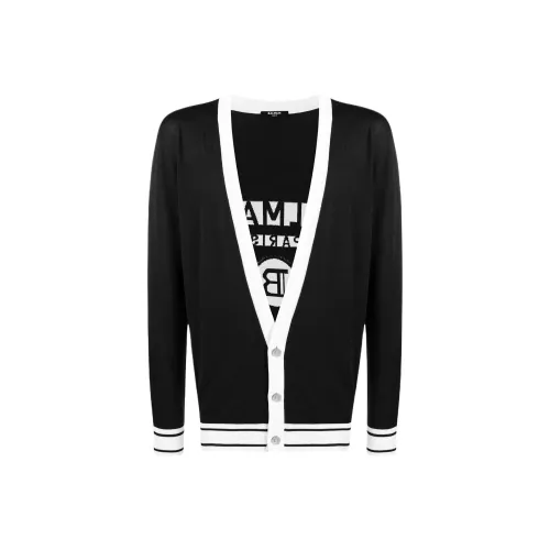 BALMAIN Черные Мужские Свитера