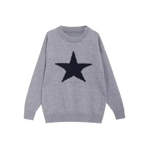 Mu Qingqing Серый Женский Трикотаж