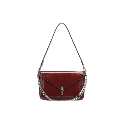 SEPTWOLVES Сумка через плечо из коровьей кожи женская Анкора красный