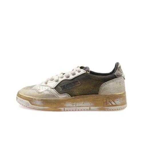 AUTRY Sup Vint Low Топ Скейтборд Кроссовки Женские Бежево-зеленый