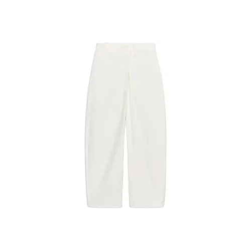 ZARA ZW Series Белые Женские Повседневные Штаны
