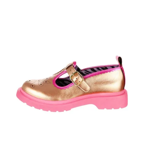 IRREGULAR CHOICE Сладкий Сентябрь Платформа Туфли Мэри Джейн 3 см Женские Золотые