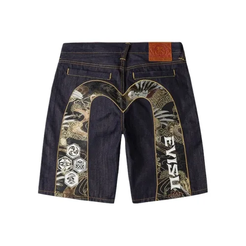 EVISU 2025 Осенние Джинсовые Шорты Мужские