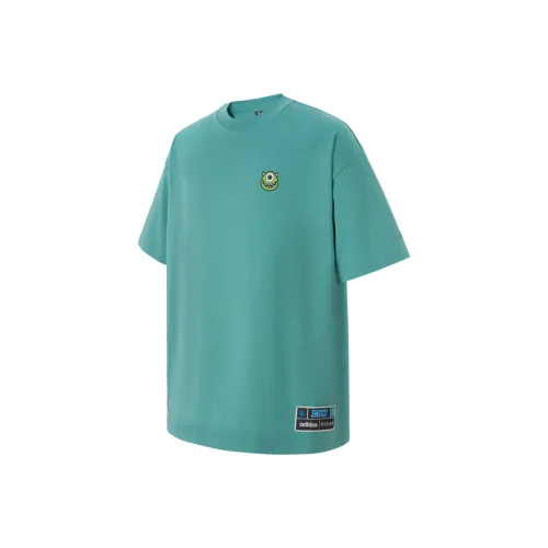 Adidas Пудра Зеленый Унисекс T-рубашки
