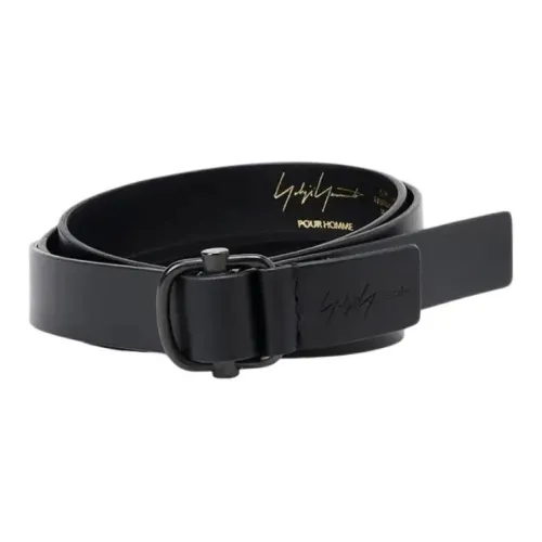 Yohji Yamamoto Кожаные ремни Унисекс Черный Ширина 2,5 см