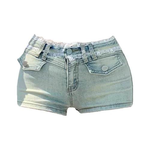 XDFM Светло-синие женские джинсовые шорты