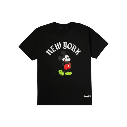 HUF совместный бренд Disney X Disney Collaboration Черный Унисекс T-рубашки