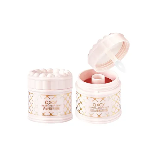 QXQY Крем Торт Lip Balm Велюр Легкий Смешивание Длинный Срок Натуральный Цвет лица