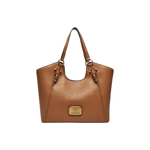 LOVE MOSCHINO Полиуретан Одно Плечо Сумка Женская Светло-Коричневая