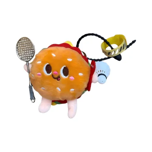 AIZIYUO Милый Бадминтон Гамбургер Плюшевый Брелок 9,5 см Рекомендуемая высота