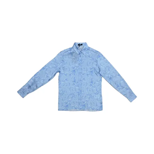 VERSACE Мужские Синие Рубашки