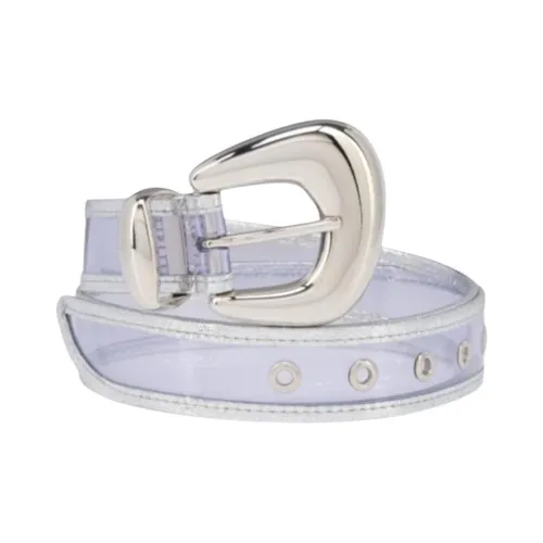 CL PVC Кожаные ремни Женские Silver 3 см