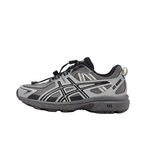 ASICS RUNNING KIDS Противоскользящий Устойчивый к истиранию Дышащий Низкий Топ Детская Беговая Обувь Серый Черный Подростки