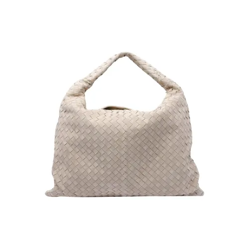 Bottega Veneta Hop Телячья кожа Тоут Сумка Сумка для покупок Сумка Большая Женская Белая