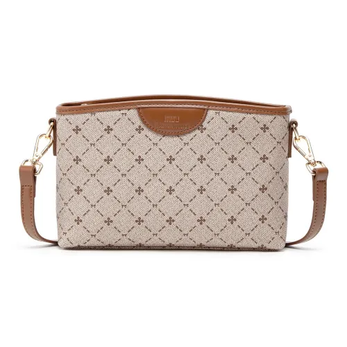 SEPTWOLVES Сумка через плечо из искусственной кожи женская хаки коричневый