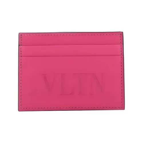 Valentino Коровья кожа Держатель для карт Стандартный Мужской Розовый