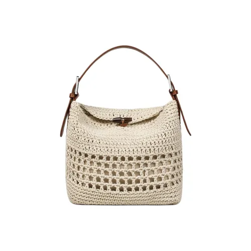 MILLIE'S Ткань Портативная Сумка через плечо Сумка на плечо Стандартная Женская Экрю