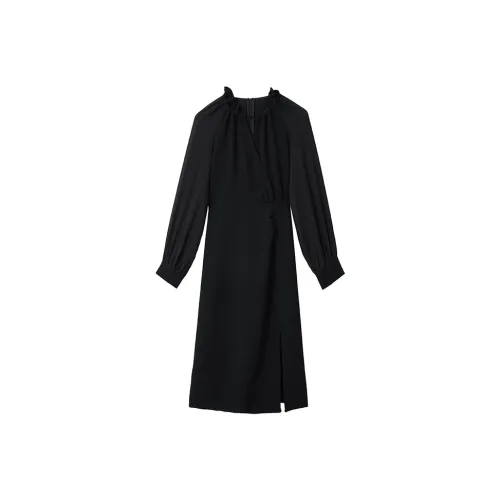 NINE WEST Длинное платье с длинными рукавами женское