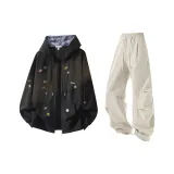 Чёрный + Серый Бежевый Брюки