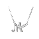 Плавающее ожерелье с буквой (буква M)