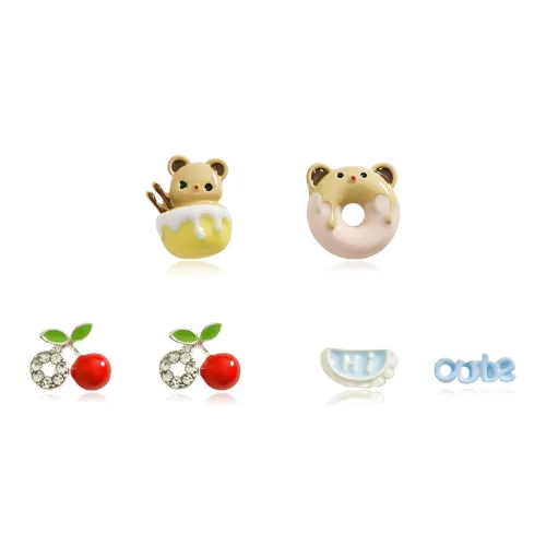 DVNRR Сплав Серьги-гвоздики Женские