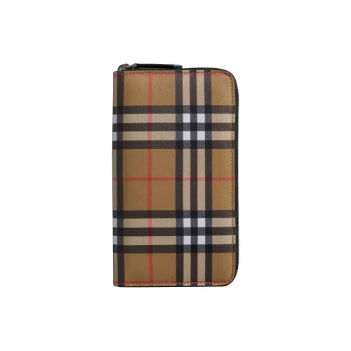 Burberry Кожа Клатч Кошелек Мужской Умбра