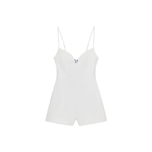 ZARA Белый Женский Комбинезон