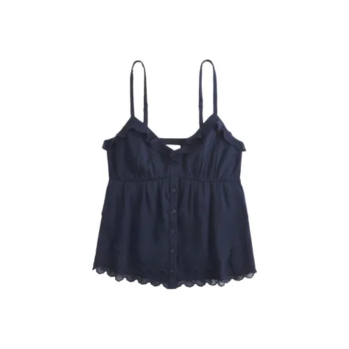 Hollister Морской Синий Женский Топ