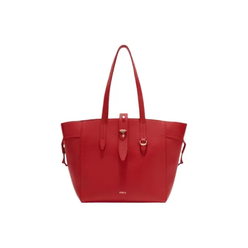 Furla Net Collection GRAIN LEATHER Тоут Сумка Сумка для покупок Сумка на плечо Сумка Обычный Женские Venetian Красный
