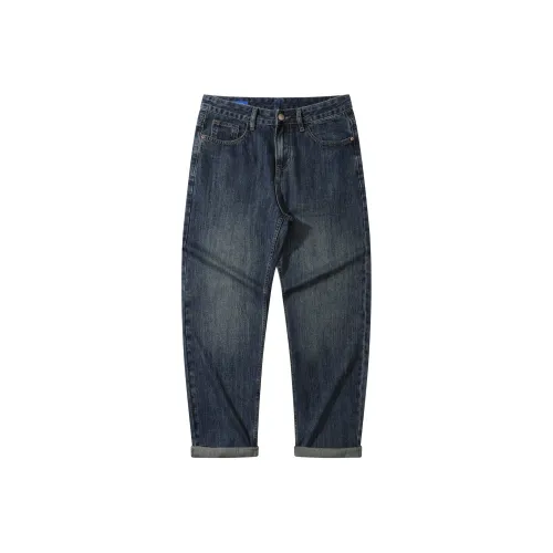 FAIRWHALE Джинсы Унисекс Деним Синий