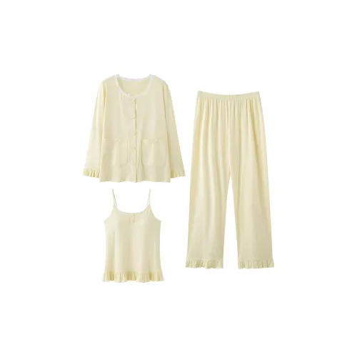 Pretty lady Светло-желтый Женский комплект пижам