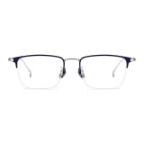 Синий серебристый