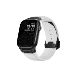 Белый с черной застежкой [черный соединение]