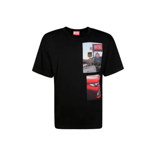 DIESEL Мужские черные T-рубашки