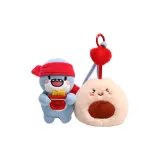 10 см I Любовь Маленький Бобовый Сумка-Круглый-Глазый Прохладный Акула-Красный Шарф