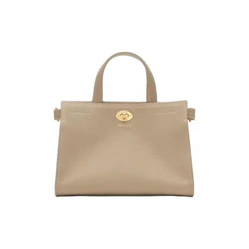 Burberry Телячья кожа Тоут Сумка Сумка для покупок Сумка Мини Женские Гриб Rice