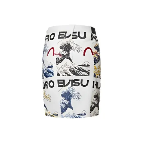 EVISU Белый Женские Джинсовые Короткие Юбки