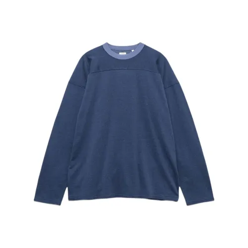 Nanamica FW25 Район Хлопок L S футболка T-рубашка Унисекс