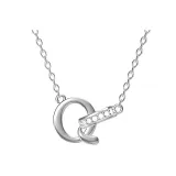 Плавающее ожерелье с буквой (буква Q)