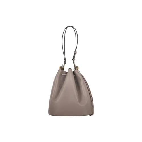 Furla Кожа Ведрообразная Сумка Плечевая Сумка Женская Серого Цвета