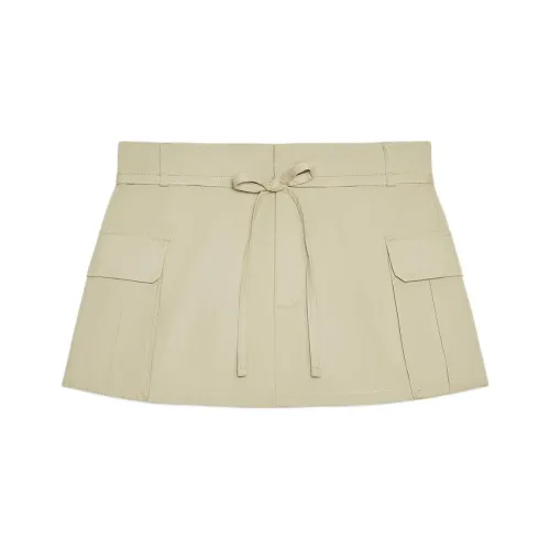 ZARA Светлый хаки Женские Карго Шорты