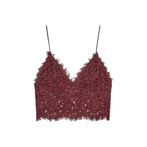 ZARA Бордовый Красный Женский Топ