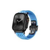 Далекая лазурь с черной застежкой-бабочкой