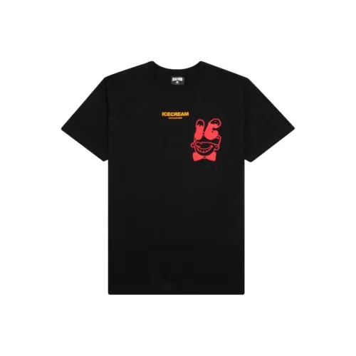 Мороженое Черное Унисекс T-рубашки