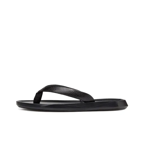 Dunnu Quiet Odour Resistant Abrasion Resistant Quick Dry Antibacterial Flip Flops Men's Black